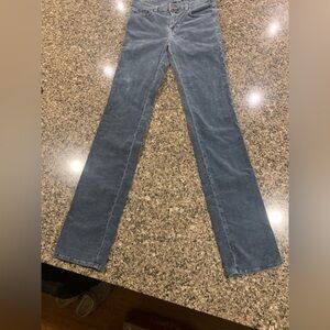 J Brand Blue/Grey corduroy skinny pants Size 27